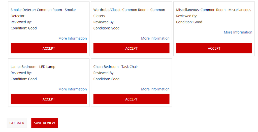 room condition report 3