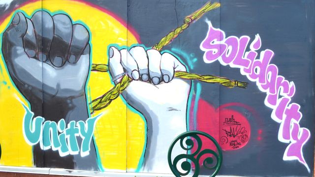 George Floyd street mural