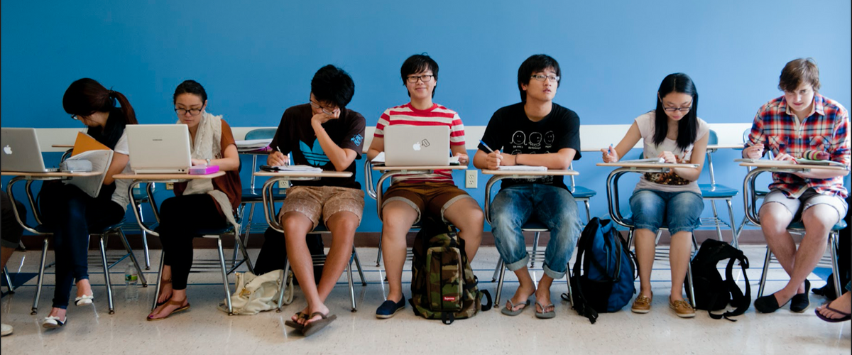 Students in a CAS classroom